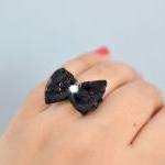 Black Tie Affair Bow Ring b..